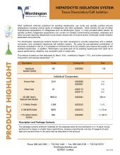 Hepatocyte Isolation System Highlight Sheet Thumbnail